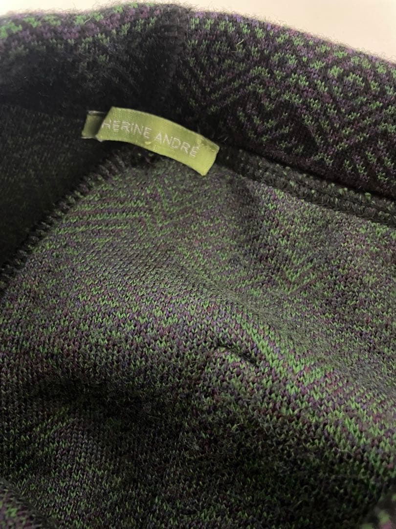 カトリーヌアンドレ シリアルナンバー付きジャガードパンツ