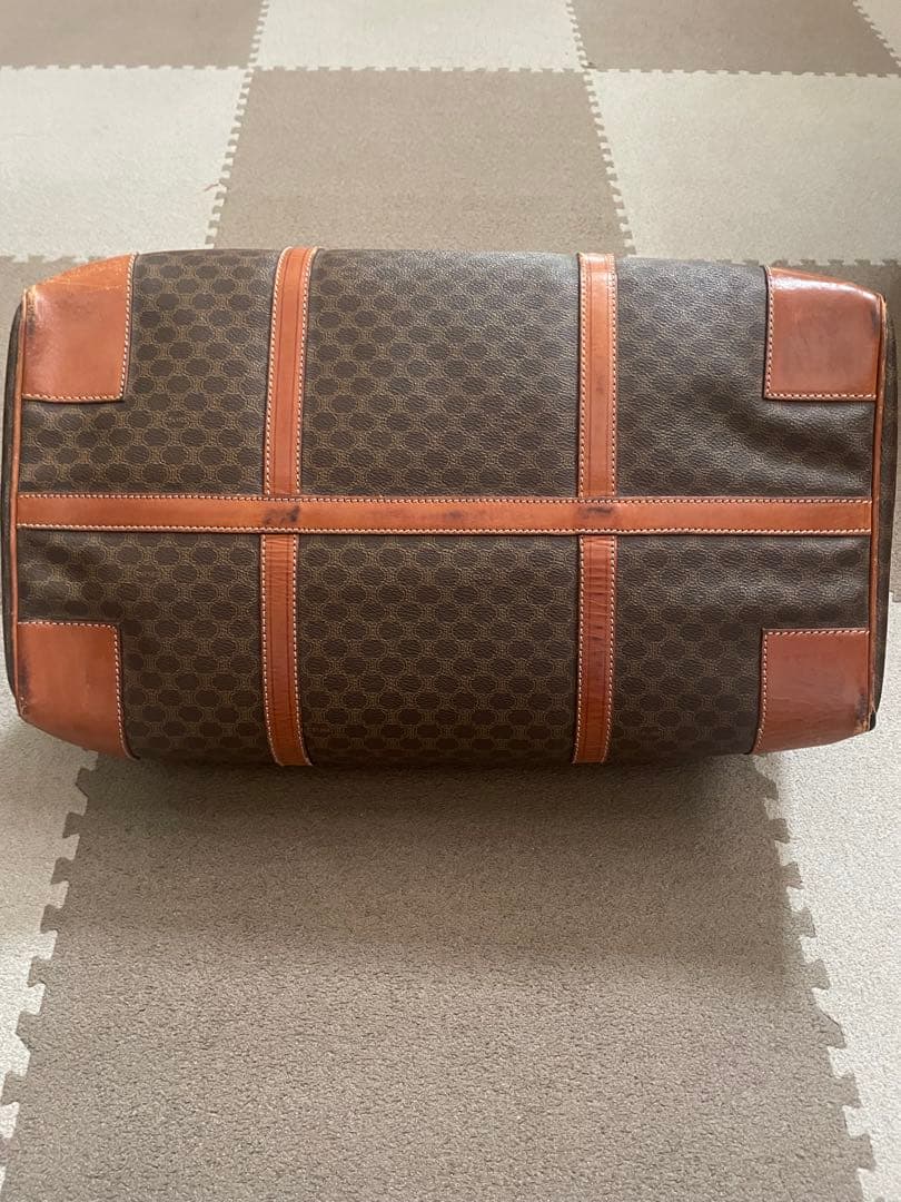 CELINE ブラウンレザーダッフルバッグ