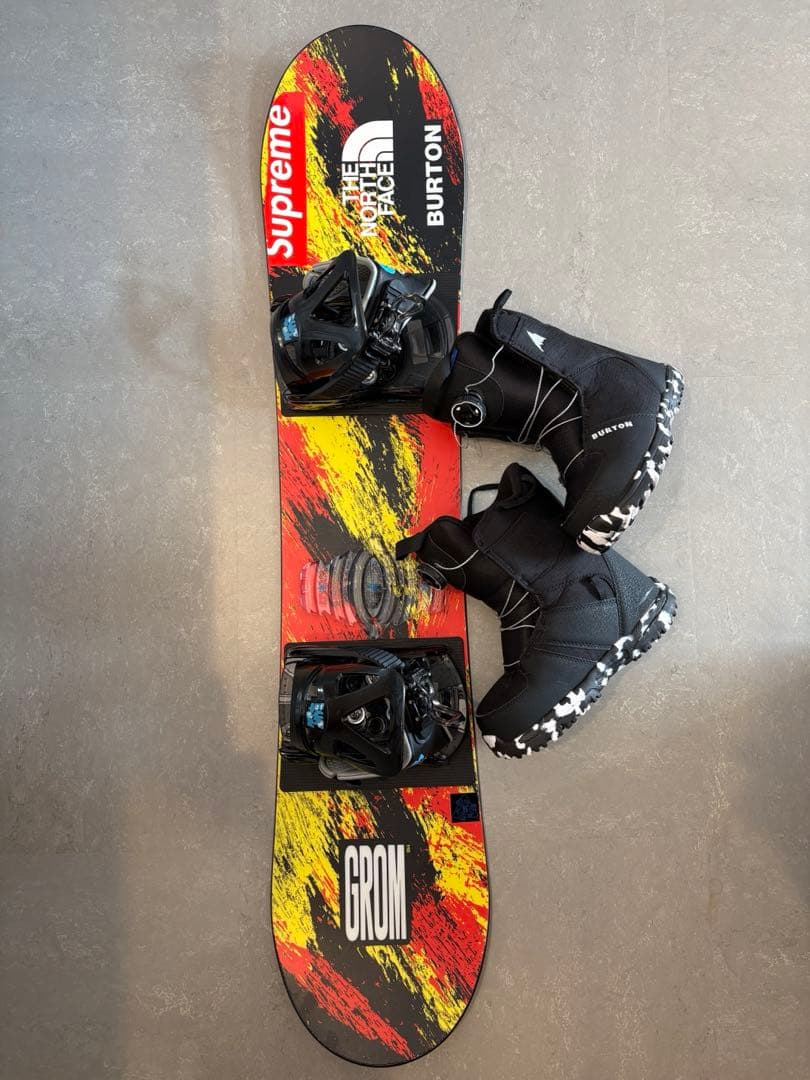 キッズスノーボードBURTON GROM 110㎝ 3点 BURTON（バートン） 【キッズ スノーボード3点セット】BURTON GROM