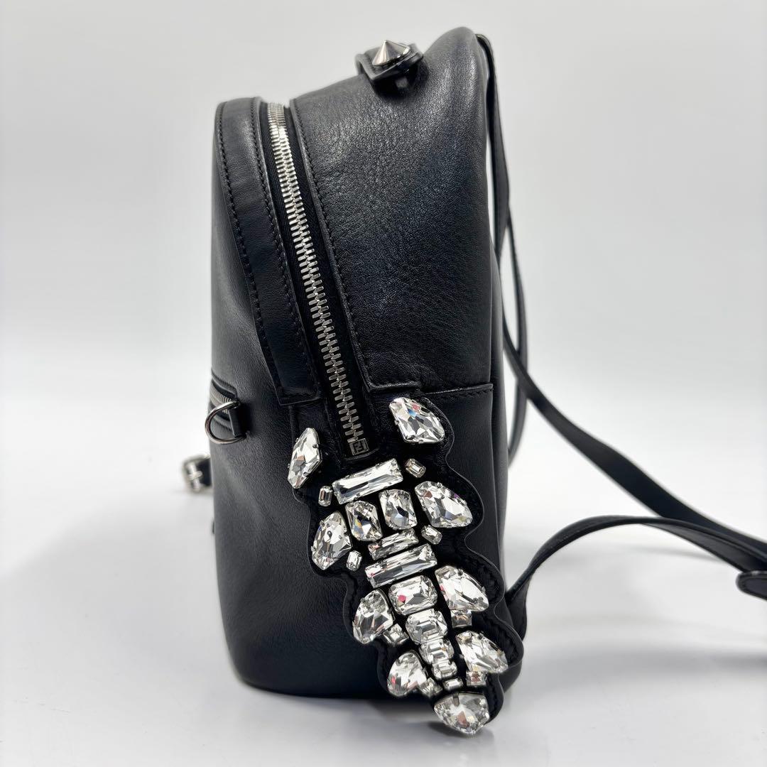 極美品】 FENDI フェンディ バイザウェイ リュック ビジュー 黒 - メルカリ