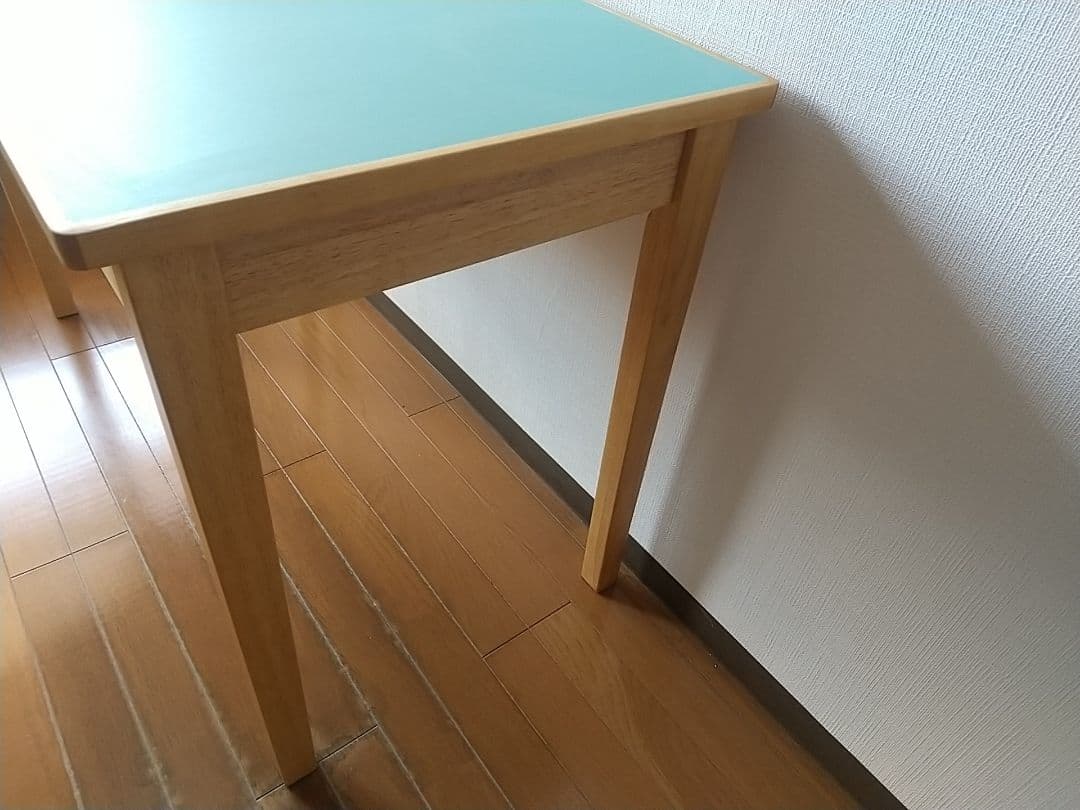 kao様専用 無印良品 木製デスク リノリウム天板 グリーン 83895884