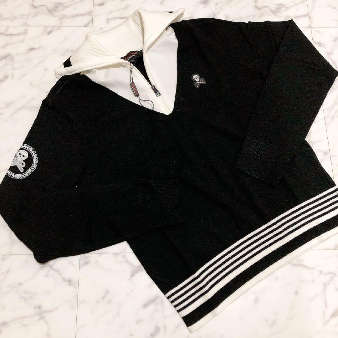 新品未使用　マークアンドロナ　レディース　セーター　トップス　Sサイズ MARK&LONA（マークアンドロナ） ニット セーター Ever Dogtooth Shorty