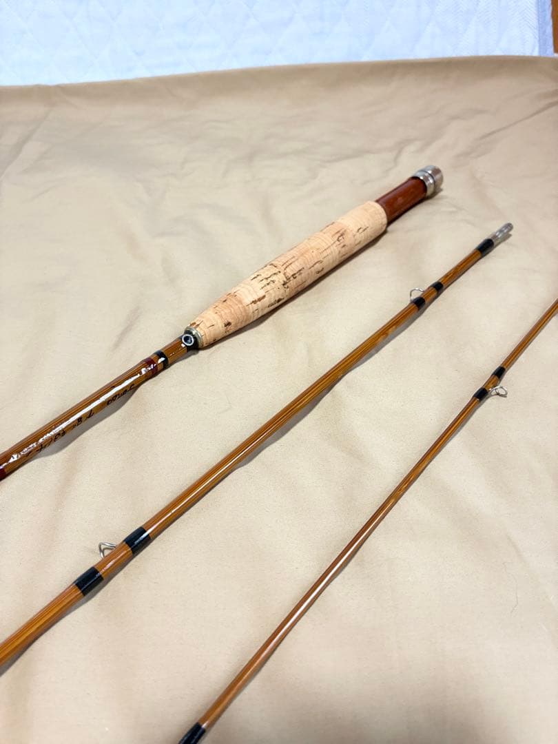 トンキンバンブーフライロッド、7´8 #3/#4パックロッド美品