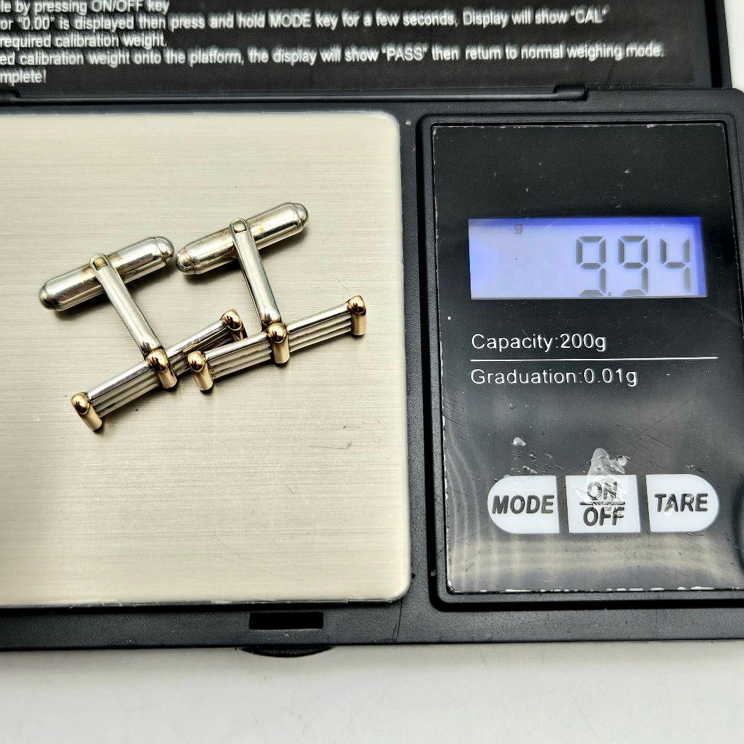 TIFFANY カフスリンクス GOLD×SILVER コンビ 〈201-1〉