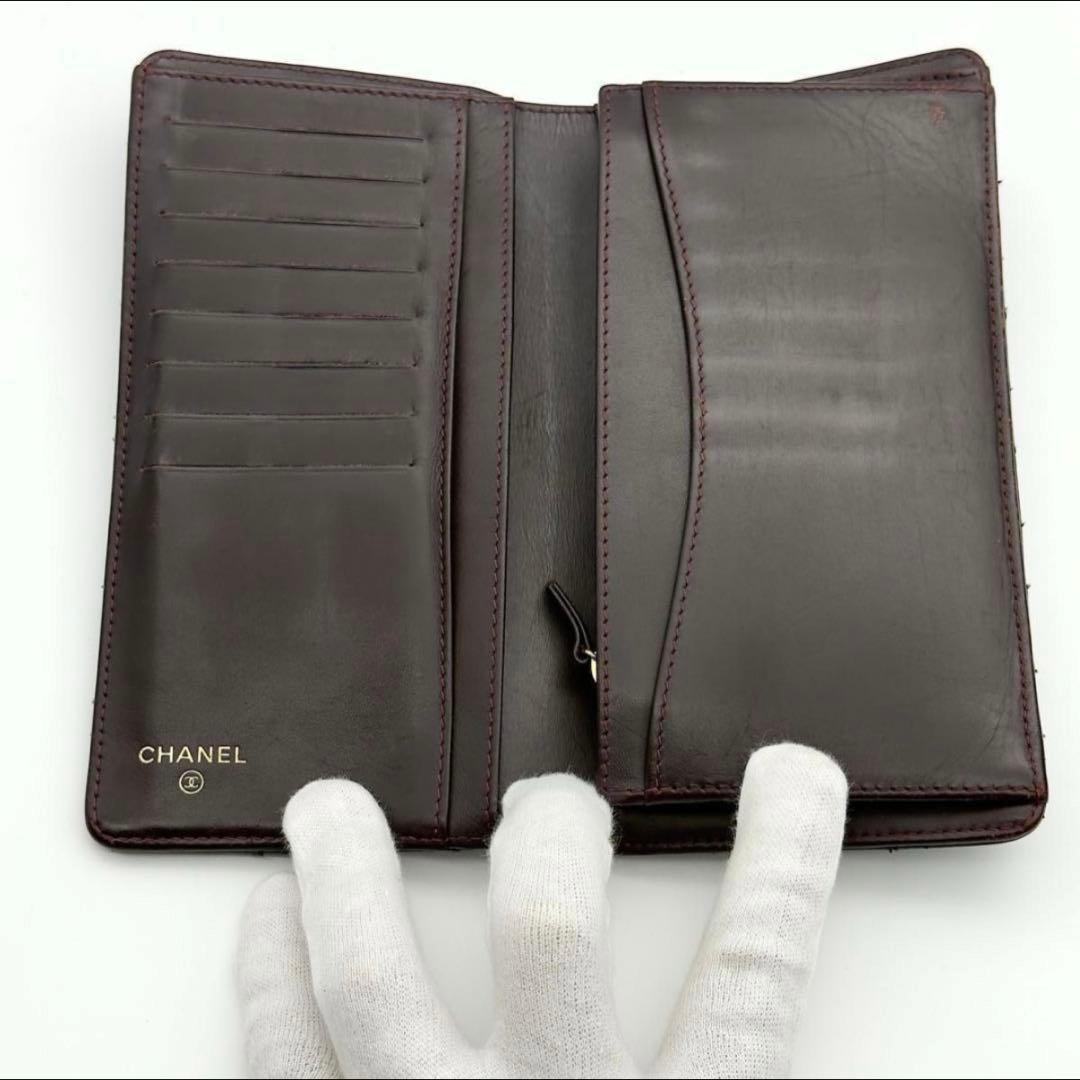CHANEL ブラック キルティング 長財布 - メルカリ