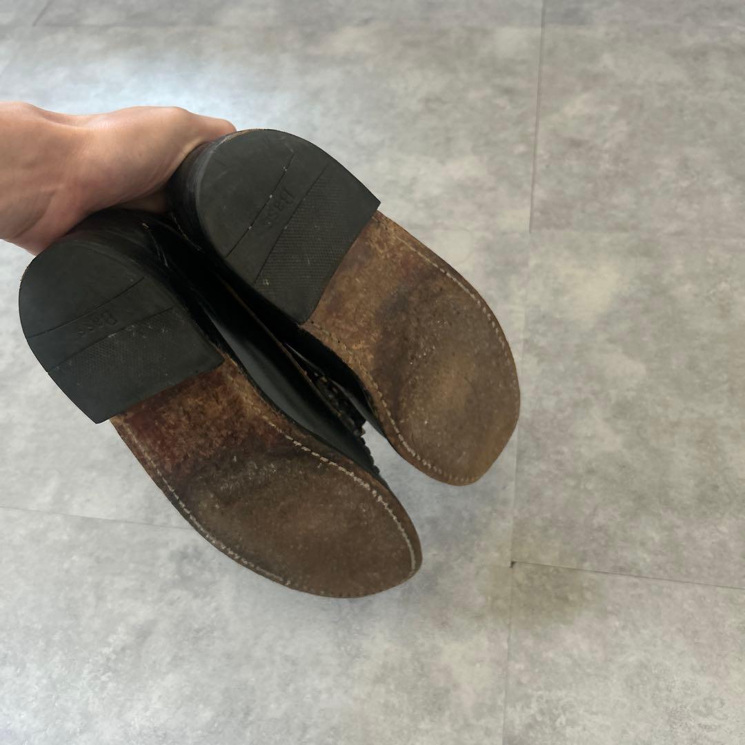 極美品】ghbass&co ペニーローファー 白黒 モノトーン 24.5 - メルカリ