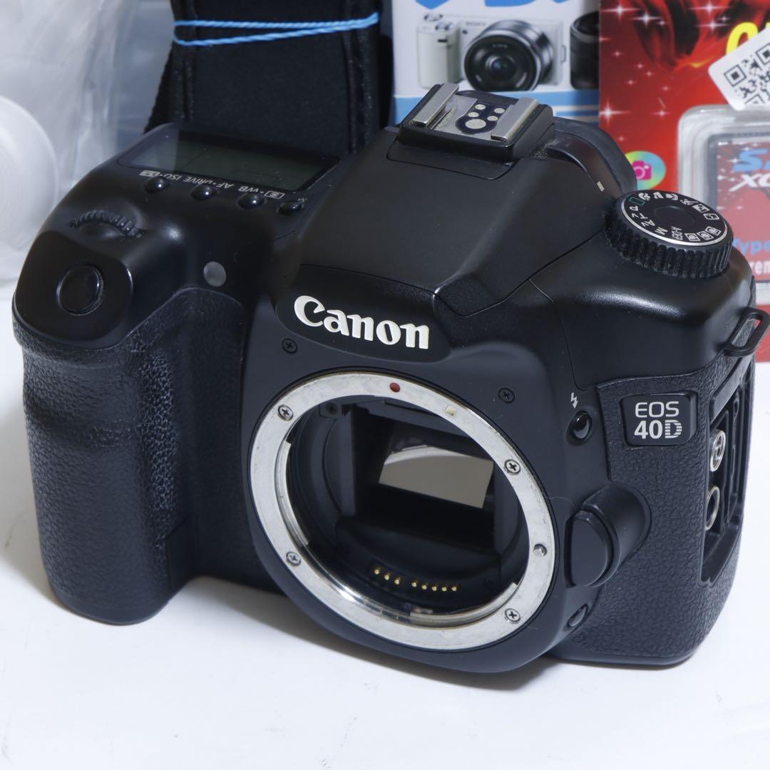 ☆スマホに送れる一眼レフ☆本格入門機☆キャノンEOS40Dセット♪