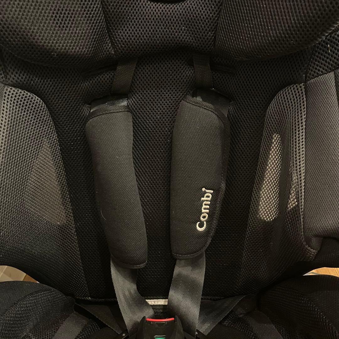 美品】 コンビ ジョイトリップ エアスルー GG ブラック ジュニアシート