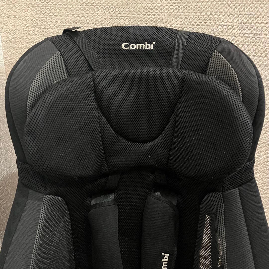 美品】 コンビ ジョイトリップ エアスルー GG ブラック ジュニアシート