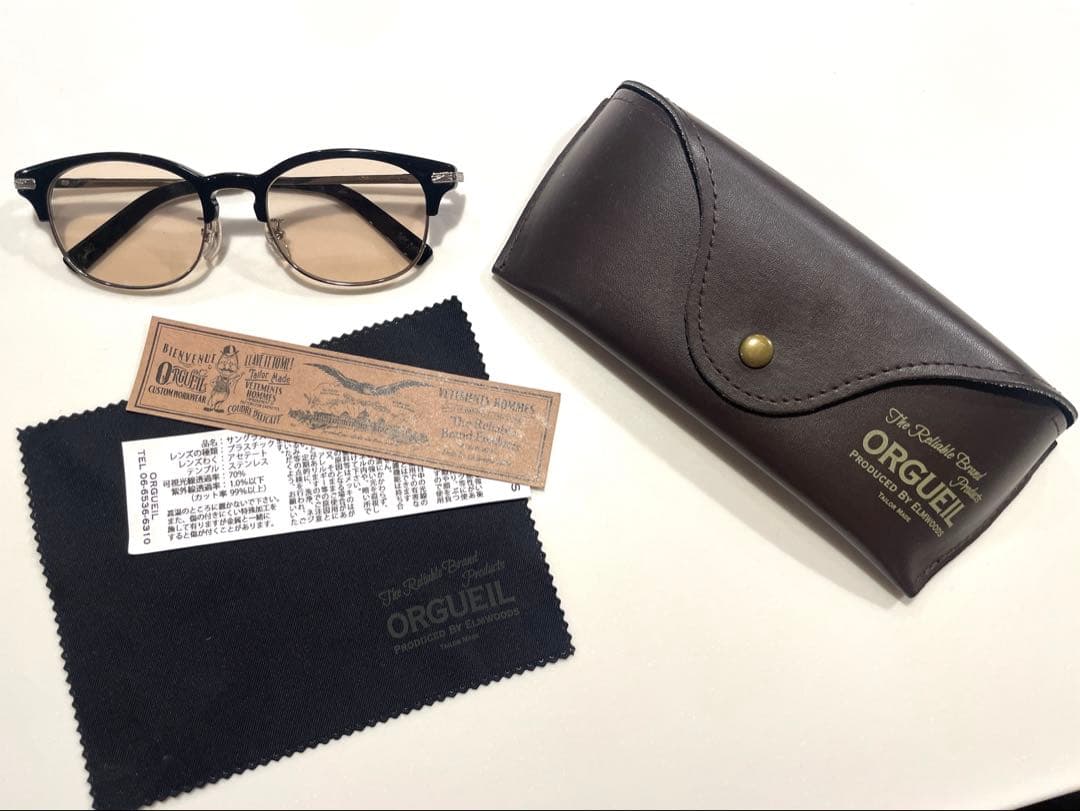 オルゲイユ ORGUEIL ハーフリムサングラス