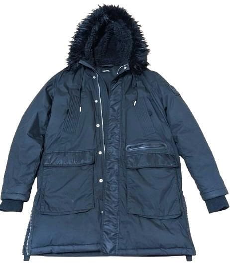 中古品】DIESEL ディーゼル N-3B ダウンコート モッズコート L 黒