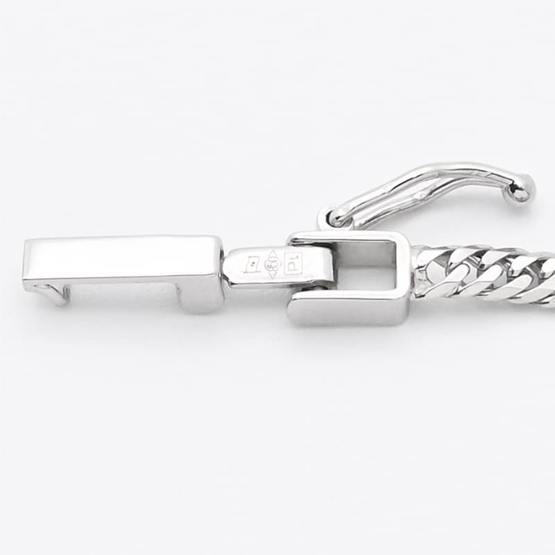 PT850(プラチナ) 喜平ブレスレット 6面ダブル 5.1g 20cm 新品