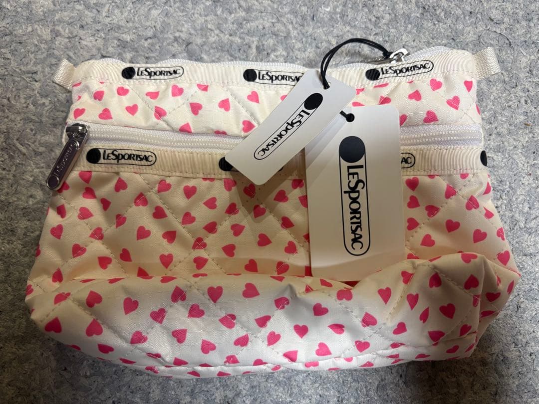 新品未使用品 レスポートサック×神崎恵 コラボ コスメポーチコーラル