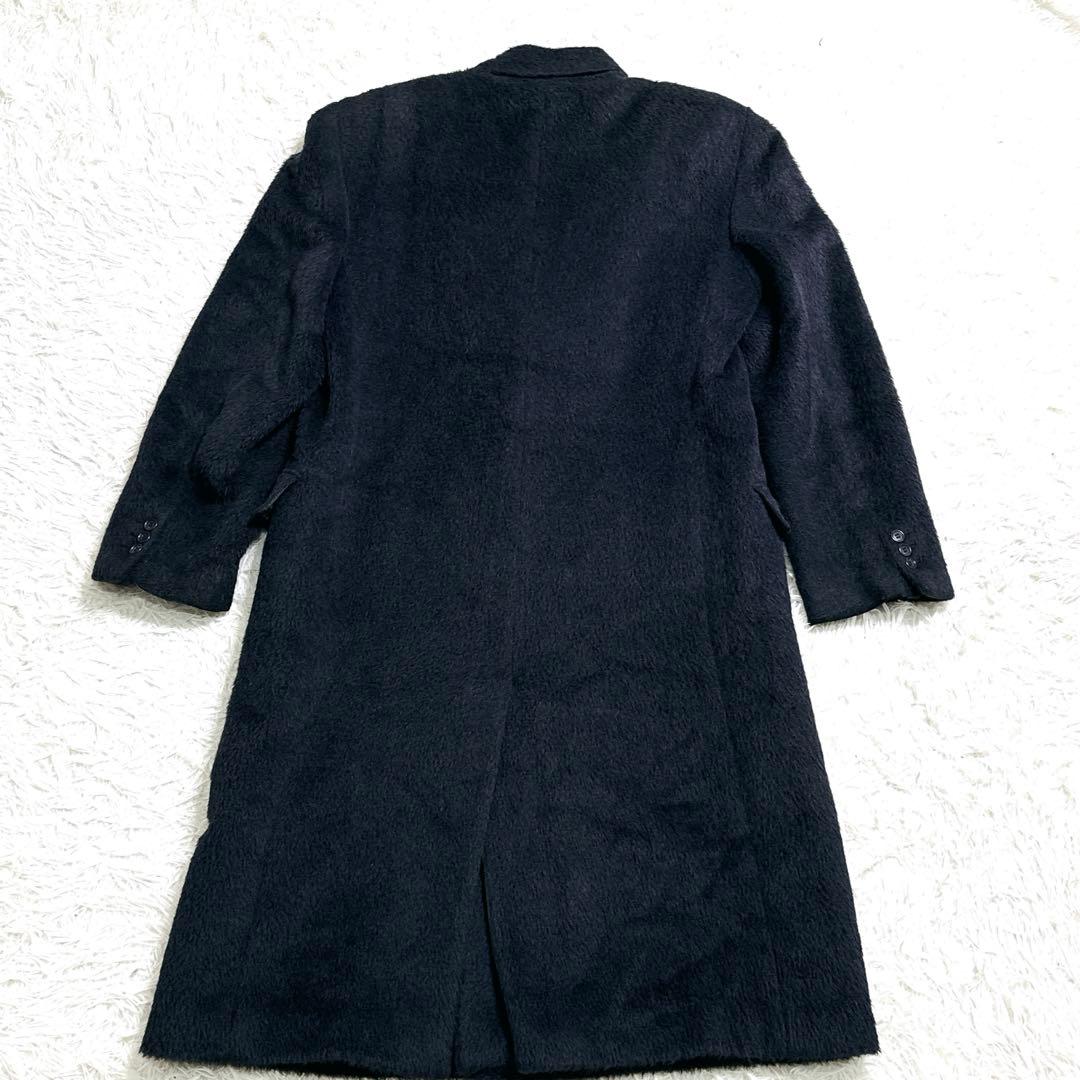 ✨高級✨ アルパカ混 メンズ チェストーコート 48 LL ダブル イタリア製