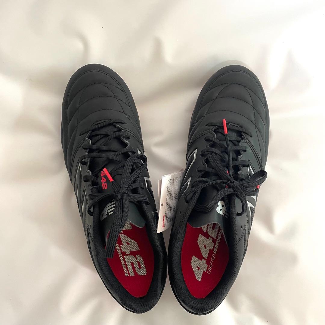 新品】 ニューバランスサッカースパイク442 TEAM HG BK2 黒 27 - メルカリ