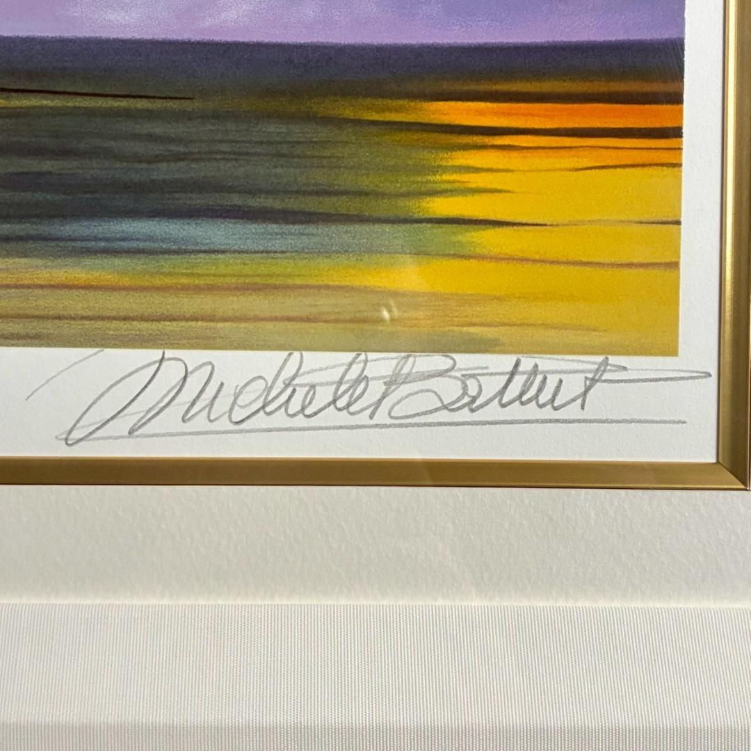 美品 ミッシェル・バテュ「時の流れ」シルクスクリーン 大作 直筆