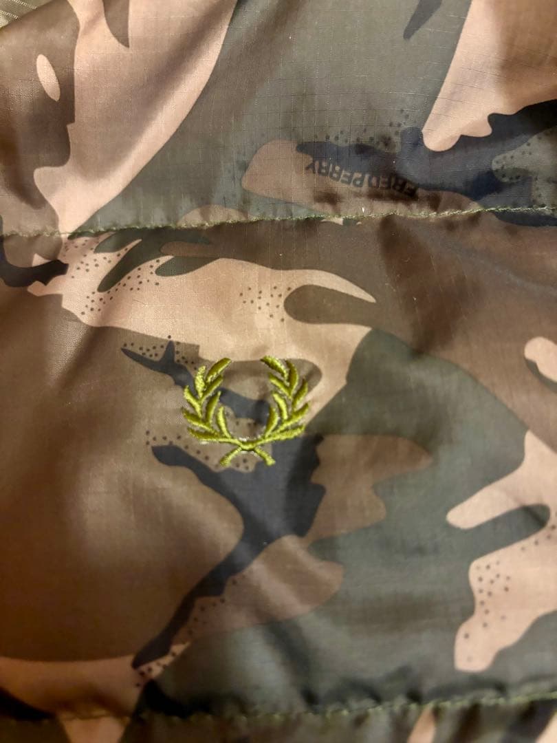 フレッドペリー 迷彩ダウンライナー付 モッズコート F2562