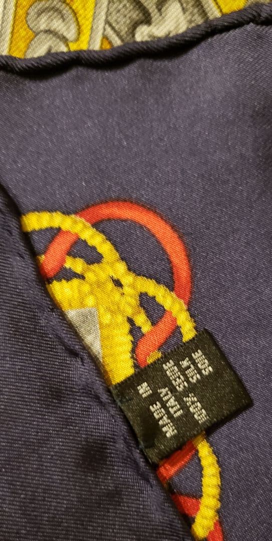 美品】LOEWE ロエベ ヴィンテージ シルク100% 大判 イタリア製 - 小物新品