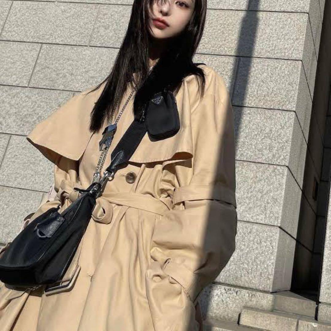 melt the lady heavy trench coat (beige) - メルカリ