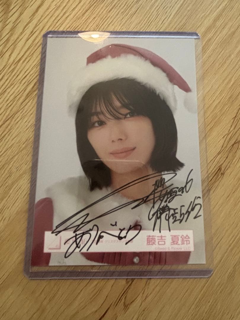 藤吉夏鈴 直筆 サイン入り buddies感謝祭 タペストリー 櫻坂46