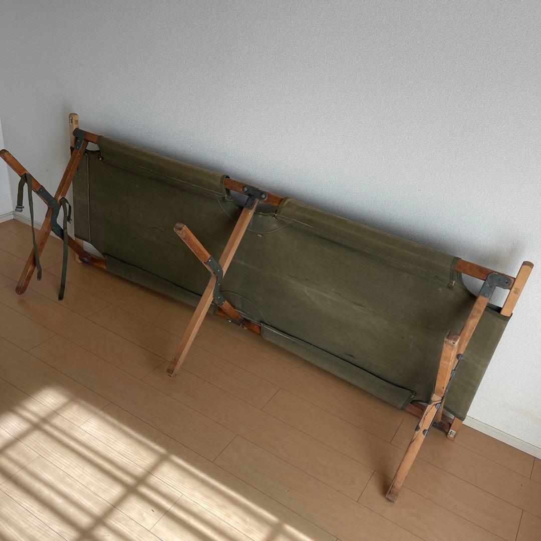 40´s アメリカ軍 木製 コット ベッド 実物 ヴィンテージ