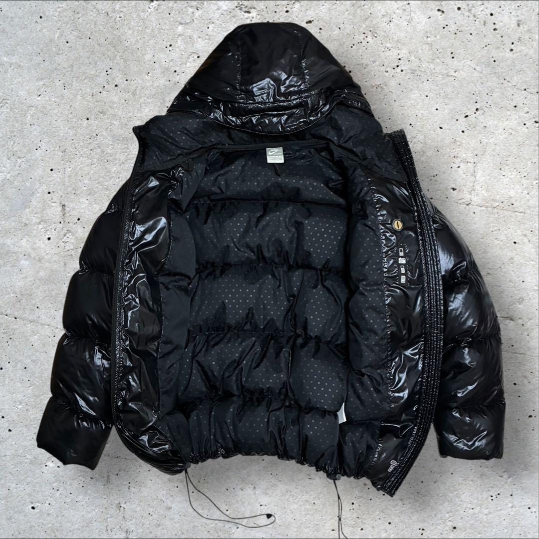 ダウン 2WAY 00光沢 y2k ヌプシ ドローコード NIKE フード L
