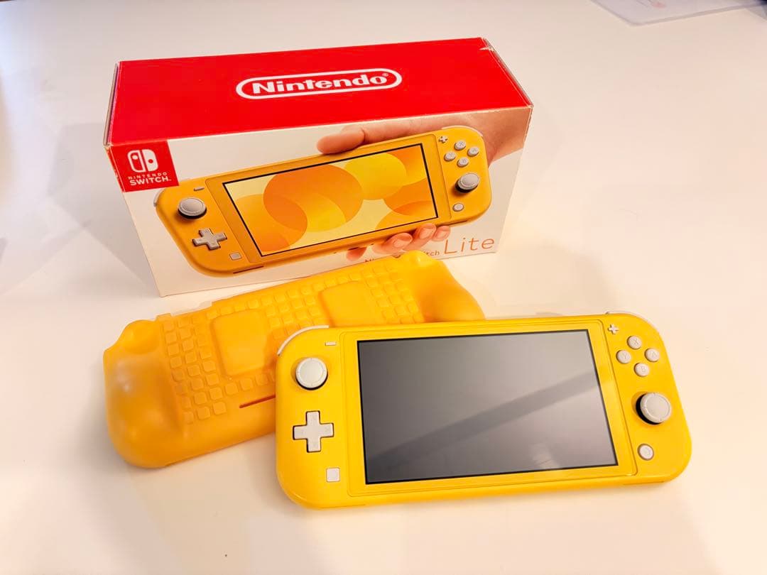 Nintendo Switch Lite イエロー 本体 ケース、箱付き - メルカリ