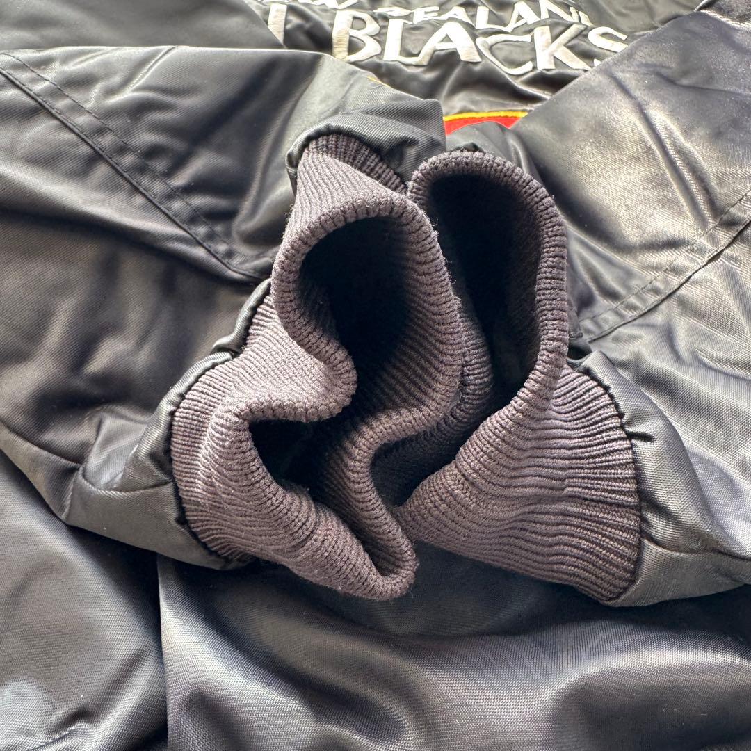 極美品 CANTERBURY オールブラックス スタジャン XL キャップ付き