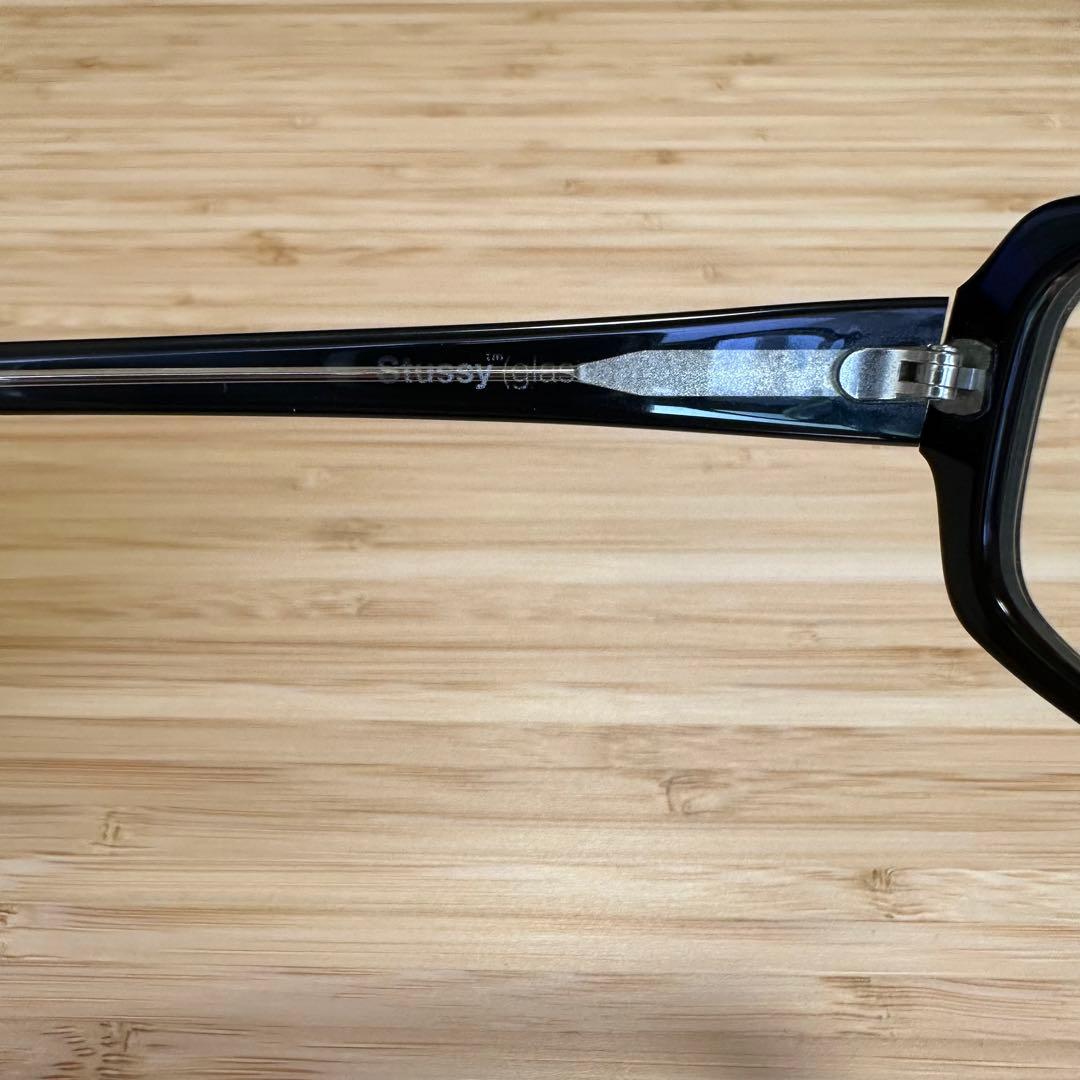 STUSSY Brian ステューシー サングラス ブライアン 黒×クリア - メルカリ