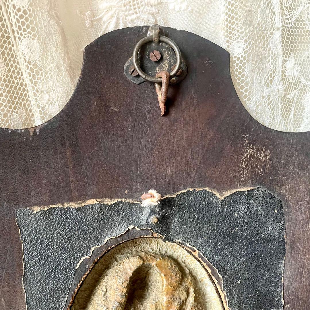 聖母マリア聖水盤 ベネティエ レリーフ ナポレオン三世様式フランス