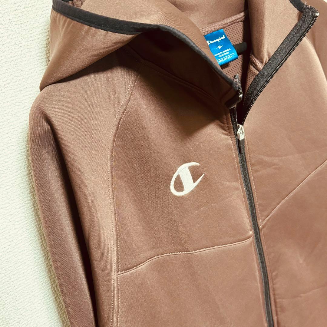 チャンピオン パーカー ブラウン 茶 Mサイズ Champion ジップアップ