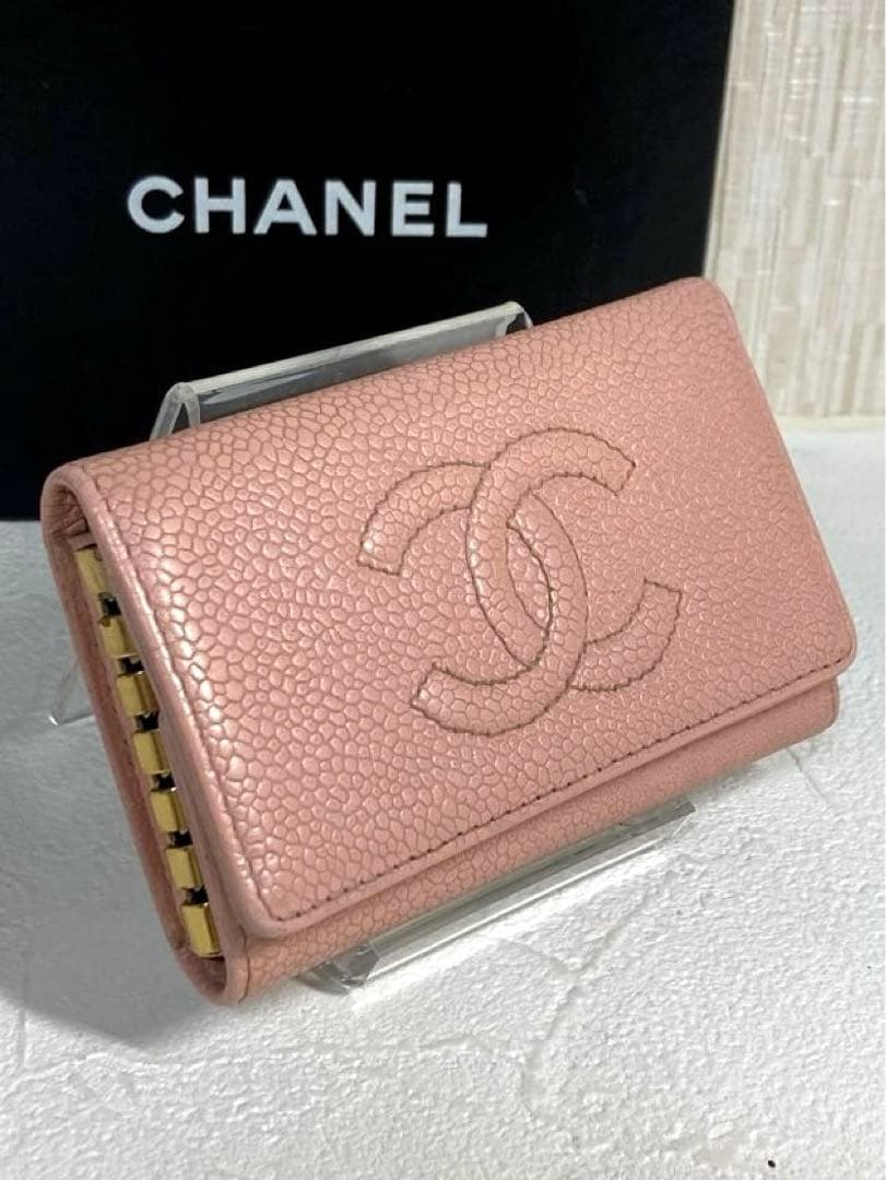 CHANEL シャネル☆6連キーケース☆ココマークピンクレザー☆ミニ