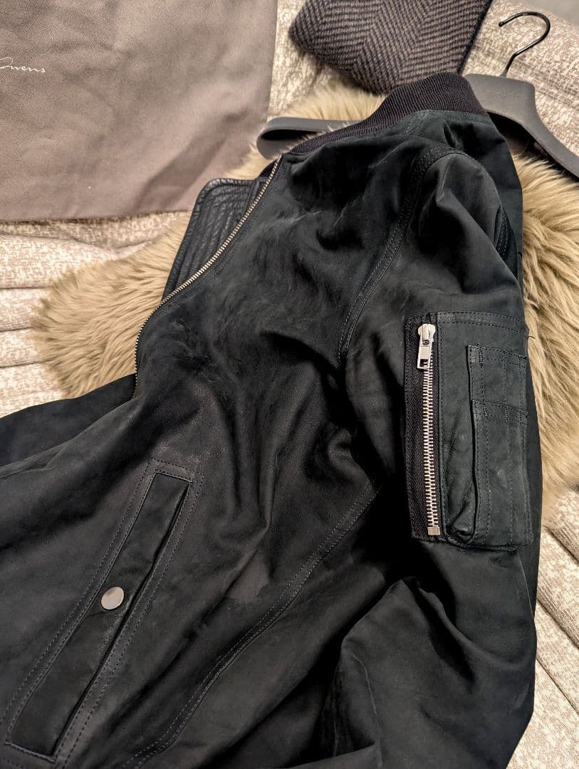 m*u様 稀少モデル F/W 14 リック・オウエンス カーフヌバック&カシミア