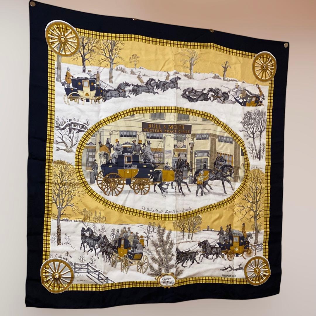 HERMES カレ90 BULL&MOUTH シルクスカーフ エルメス - メルカリ