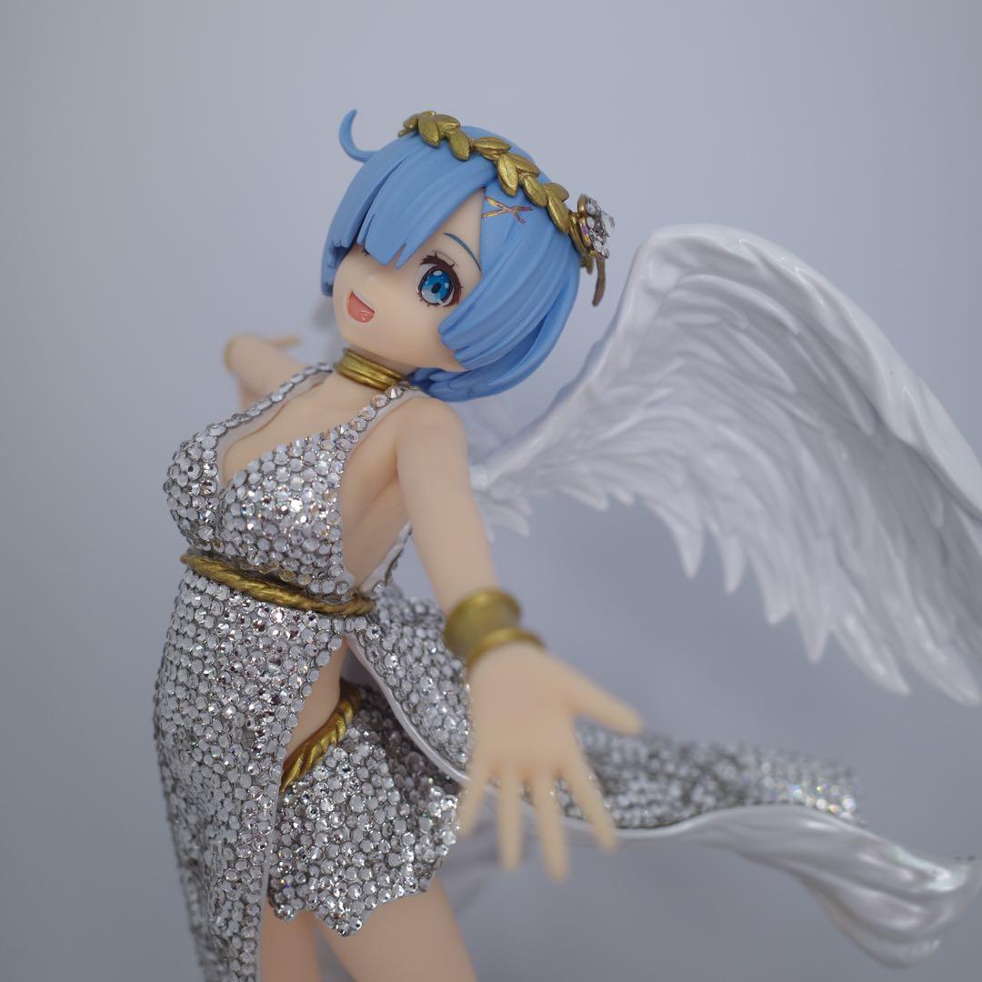 スワロフスキー7000個使用 】 レム フィギュア リゼロ 熾天使