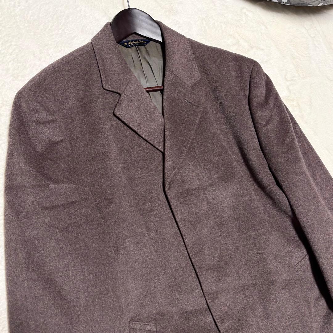 トッキー様専用 チェスターコート アンゴラ100% ブラウン系 XL位