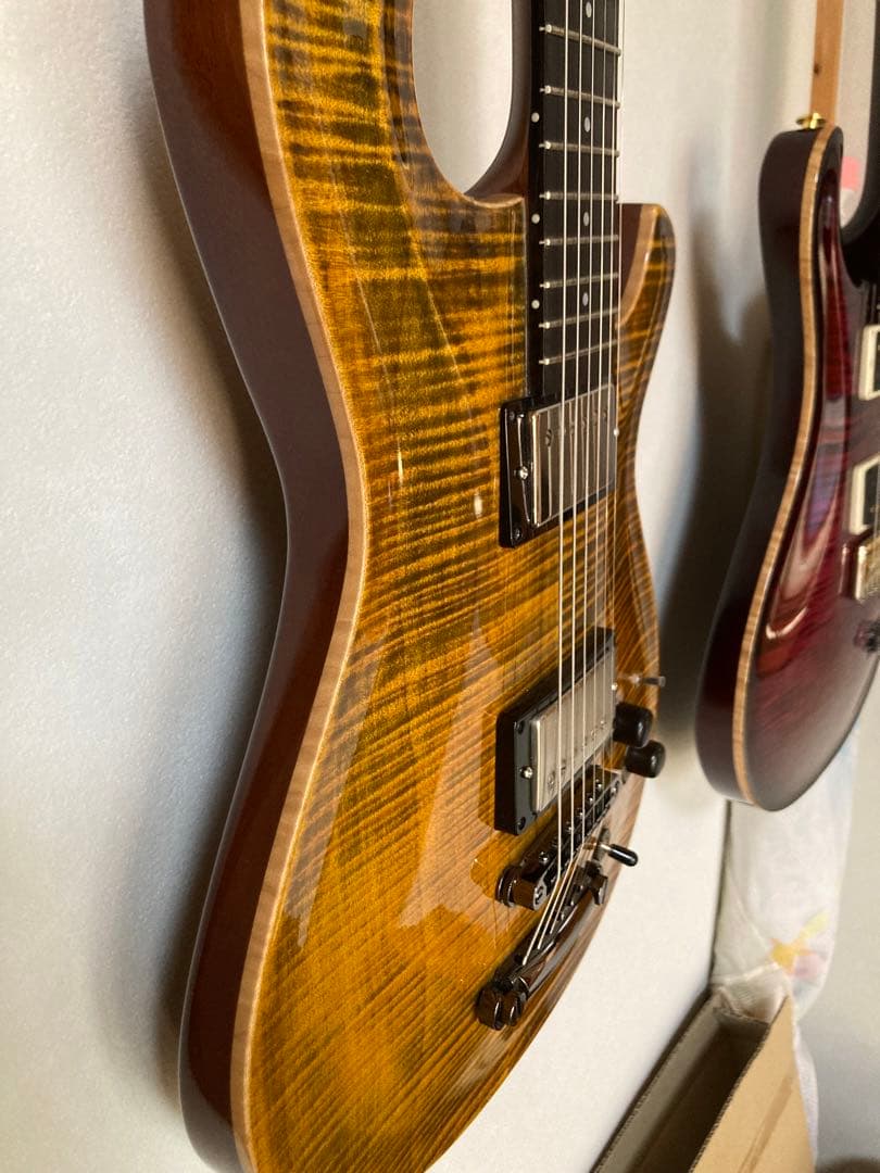 世界に1本 YOKOYAMA GUITARS エレキギター ホンマホ PRS搭載 - メルカリ