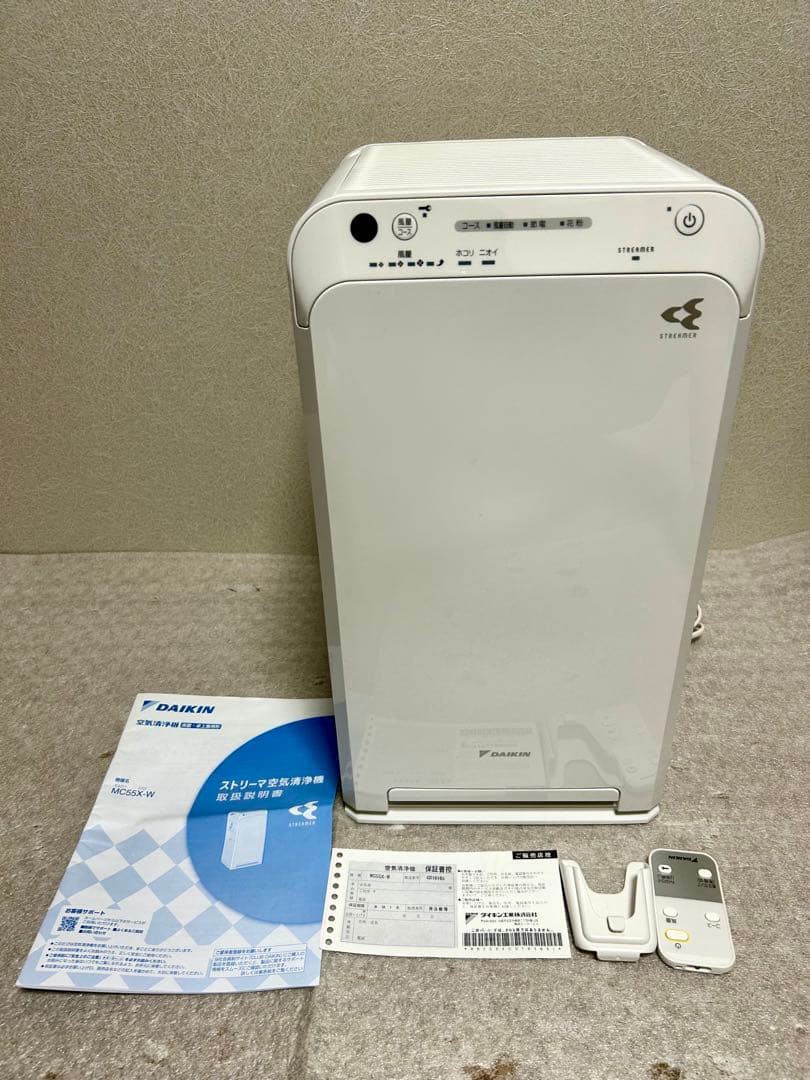 DAIKIN 空気清浄機 MC55X-W 取り扱い説明書付き 比較】MC55XとMC55Yの違いを6つの特性別に徹底比較！ダイキン空気清浄