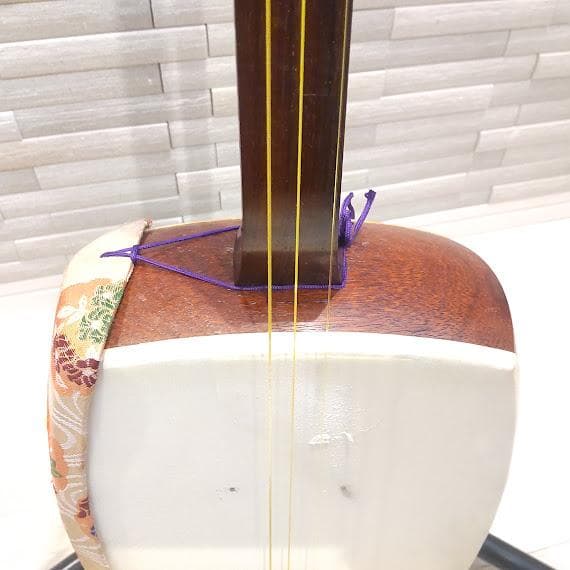 ☆ハードケース付☆ 三味線 細棹 紫檀 和楽器 伝統 弦楽器 バチ