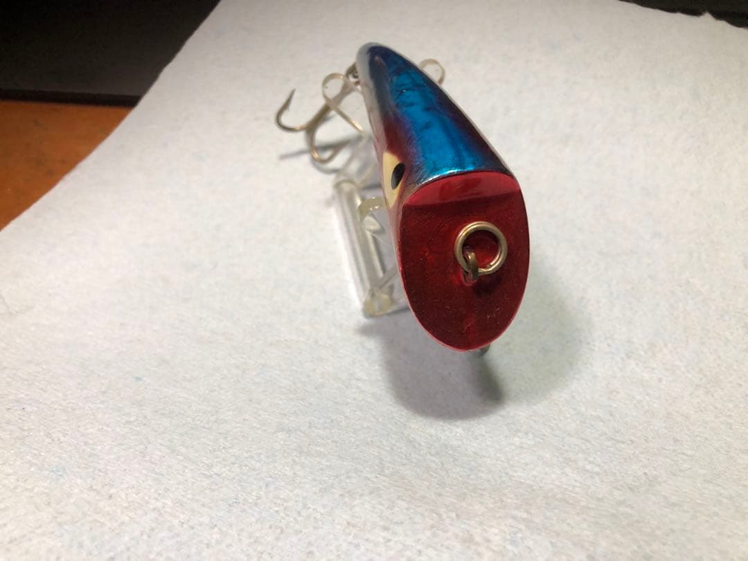 ヘドン heddon ヘッドプラグ 美品 希少 カラー 5／8 メッキ青赤銀