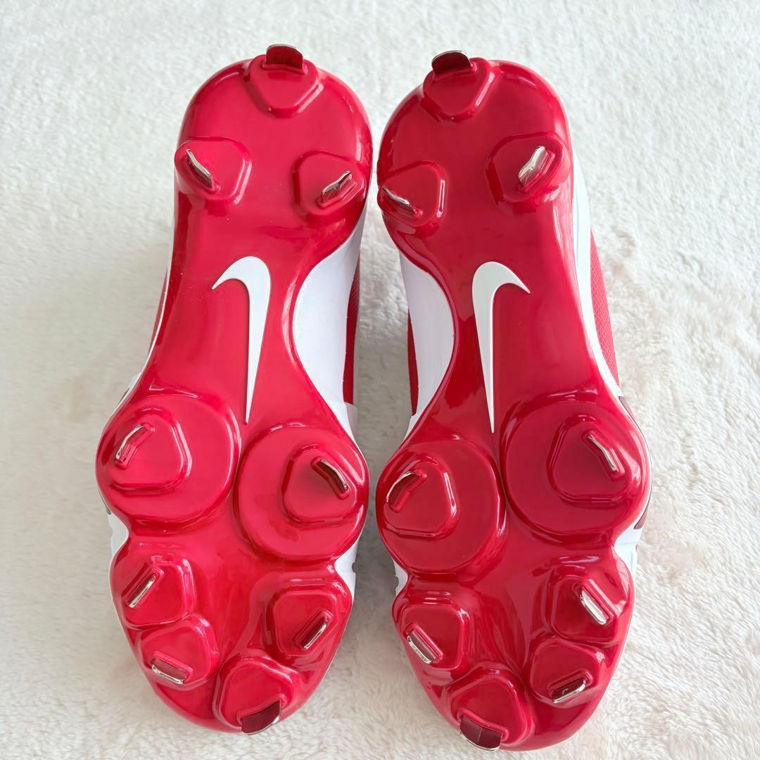 野球スパイク 金属 25.5cm✨未使用 NIKE トラウト9 メタル 赤×白