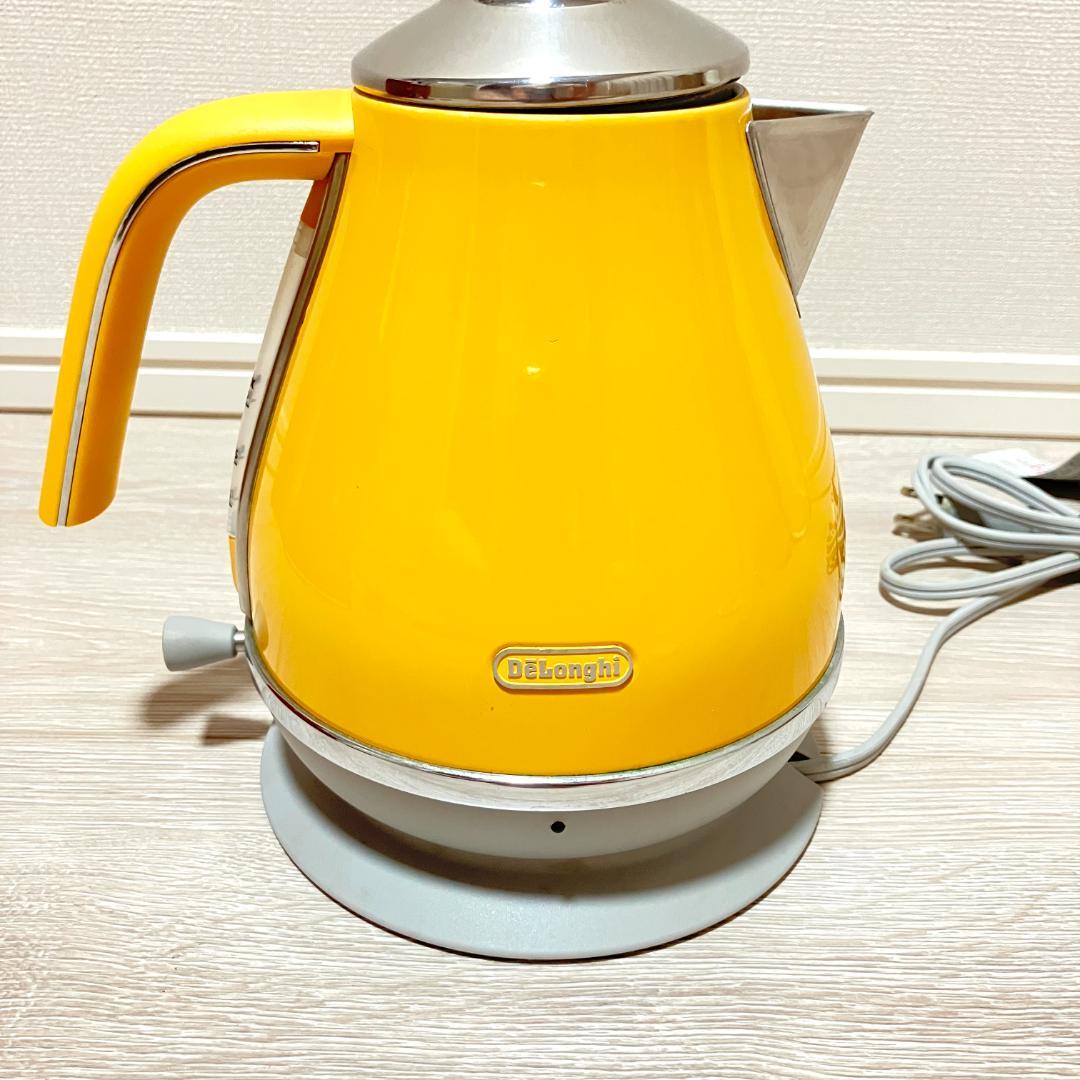 超激レア！ DeLonghi デロンギ 電気ケトル KBOC1200J イエロー - メルカリ