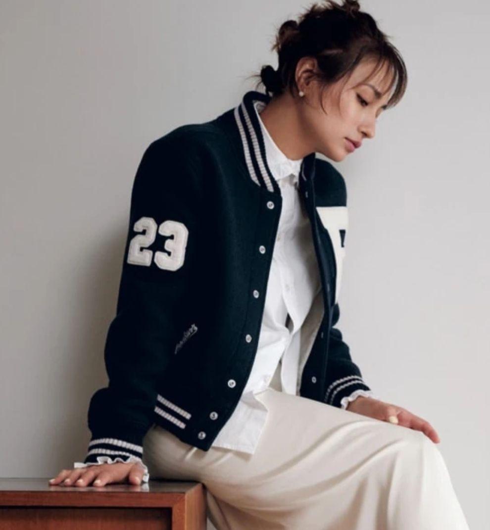 値下げしました。希少 MADISONBLUE スタジャン - メルカリ