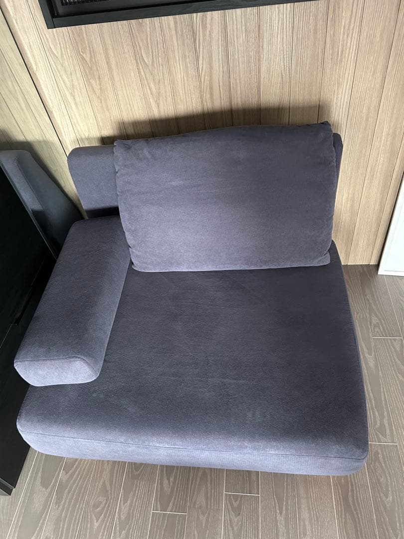 1人掛けソファ Soroi（大） ブルーグレー