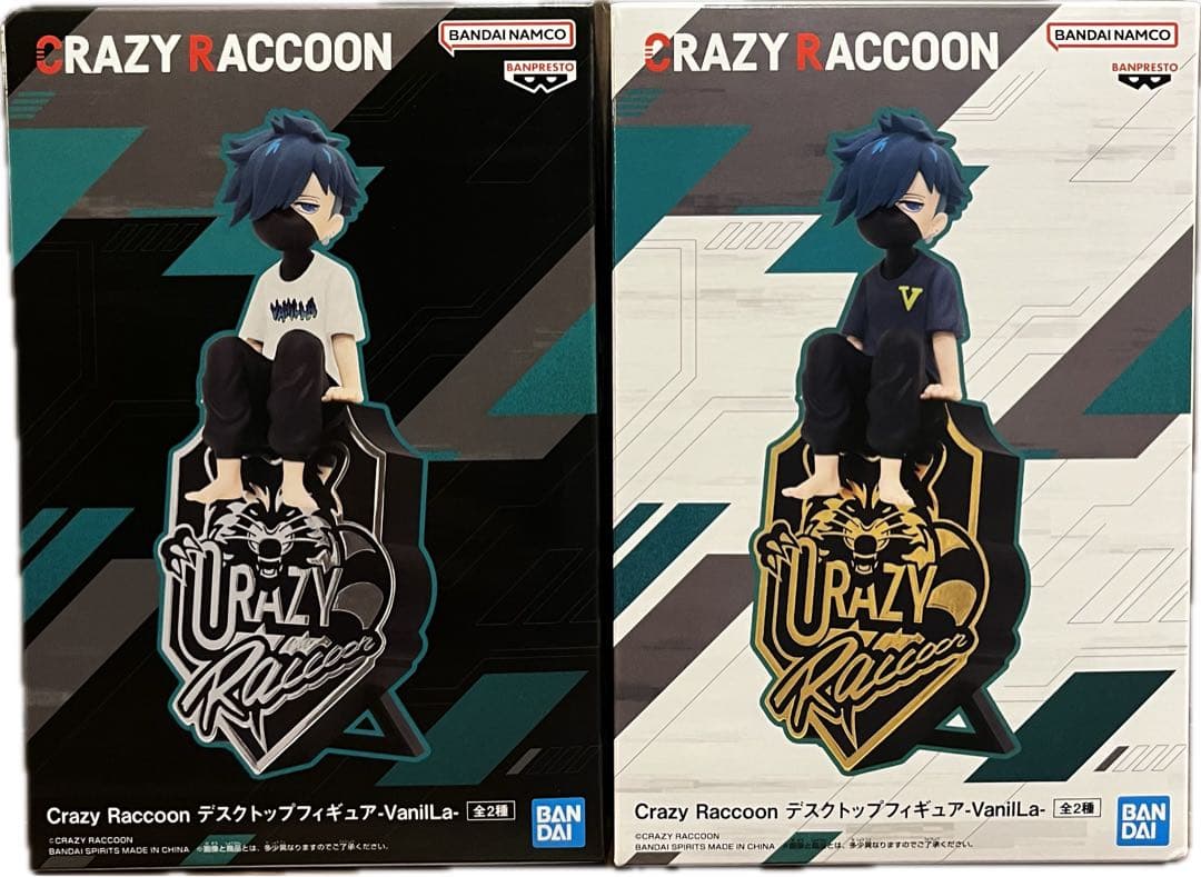 2種セット】Crazy Raccoon デスクトップフィギュア VanilLa