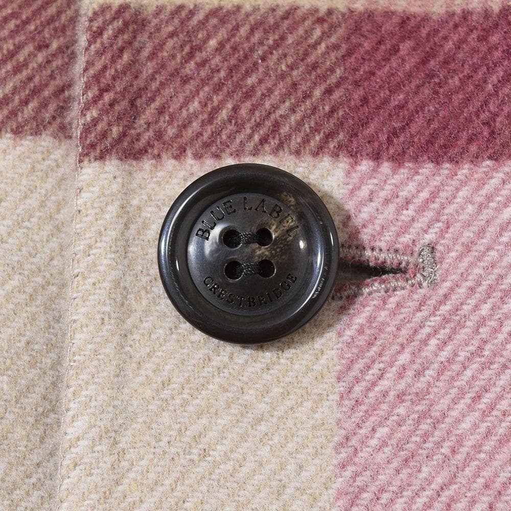 ブルーレーベルクレストブリッジ 両面 リバーシブル ケープコート メガ