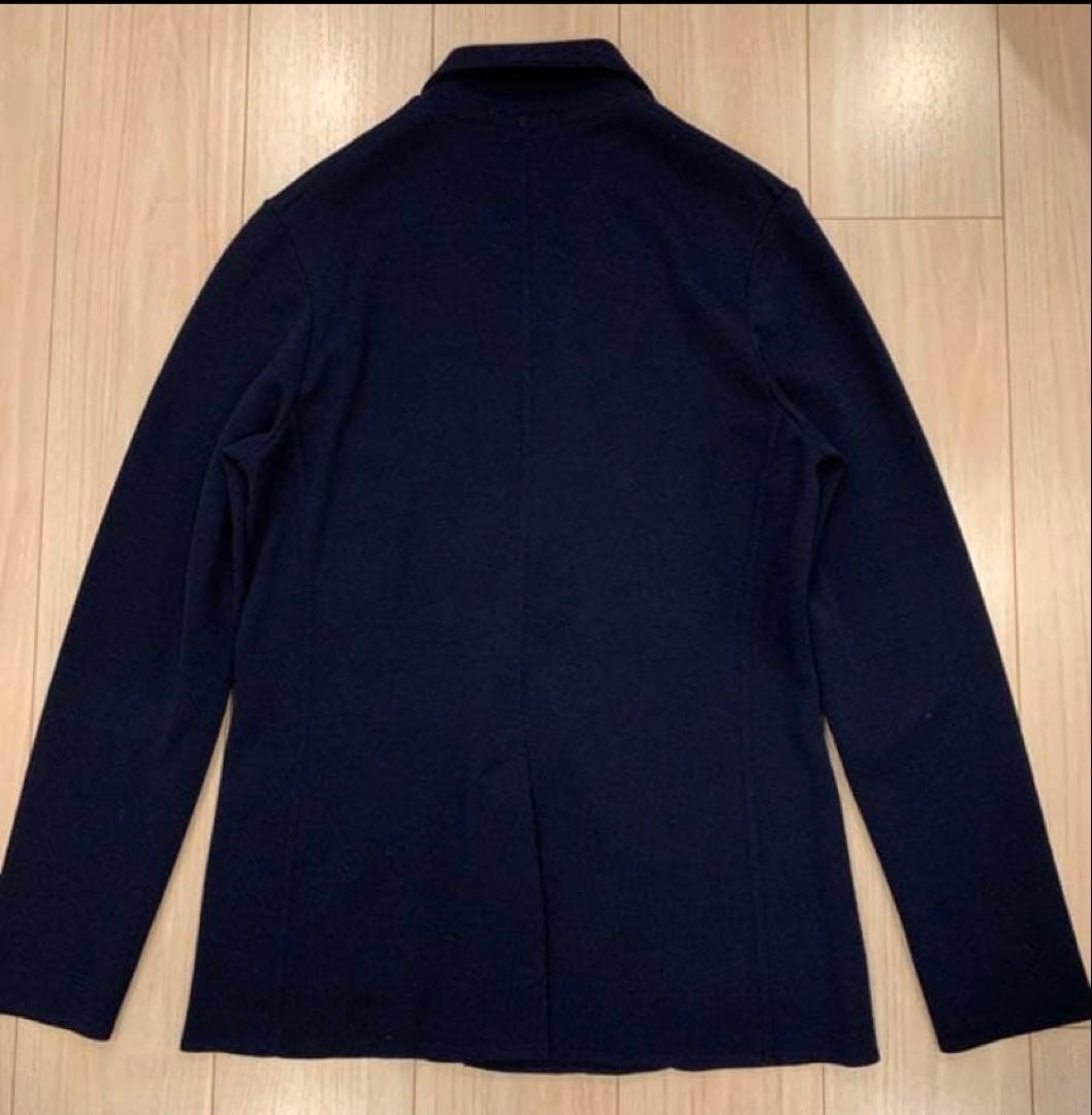 LARDINI ミラノリブダブルニットジャケット ネイビーM - メルカリ