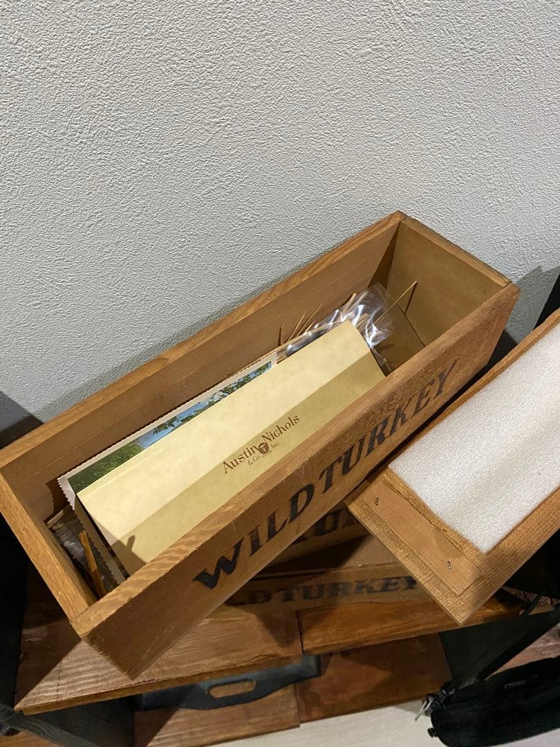 当時物⭐︎WILD TURKEY 木製ボックス 3個セット☆アンティーク｜Amazon