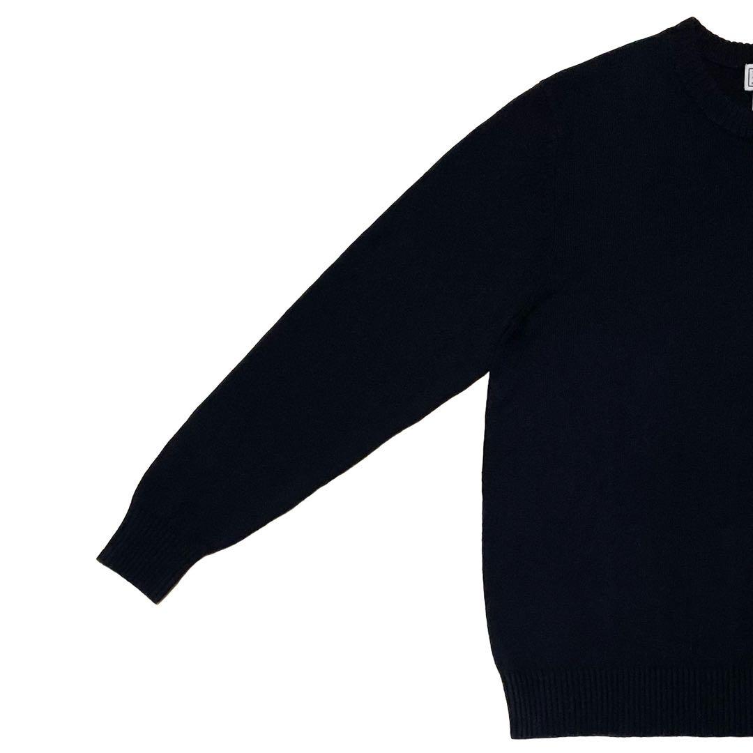 L.L.BEAN ニット ブラック ラムウール 無地