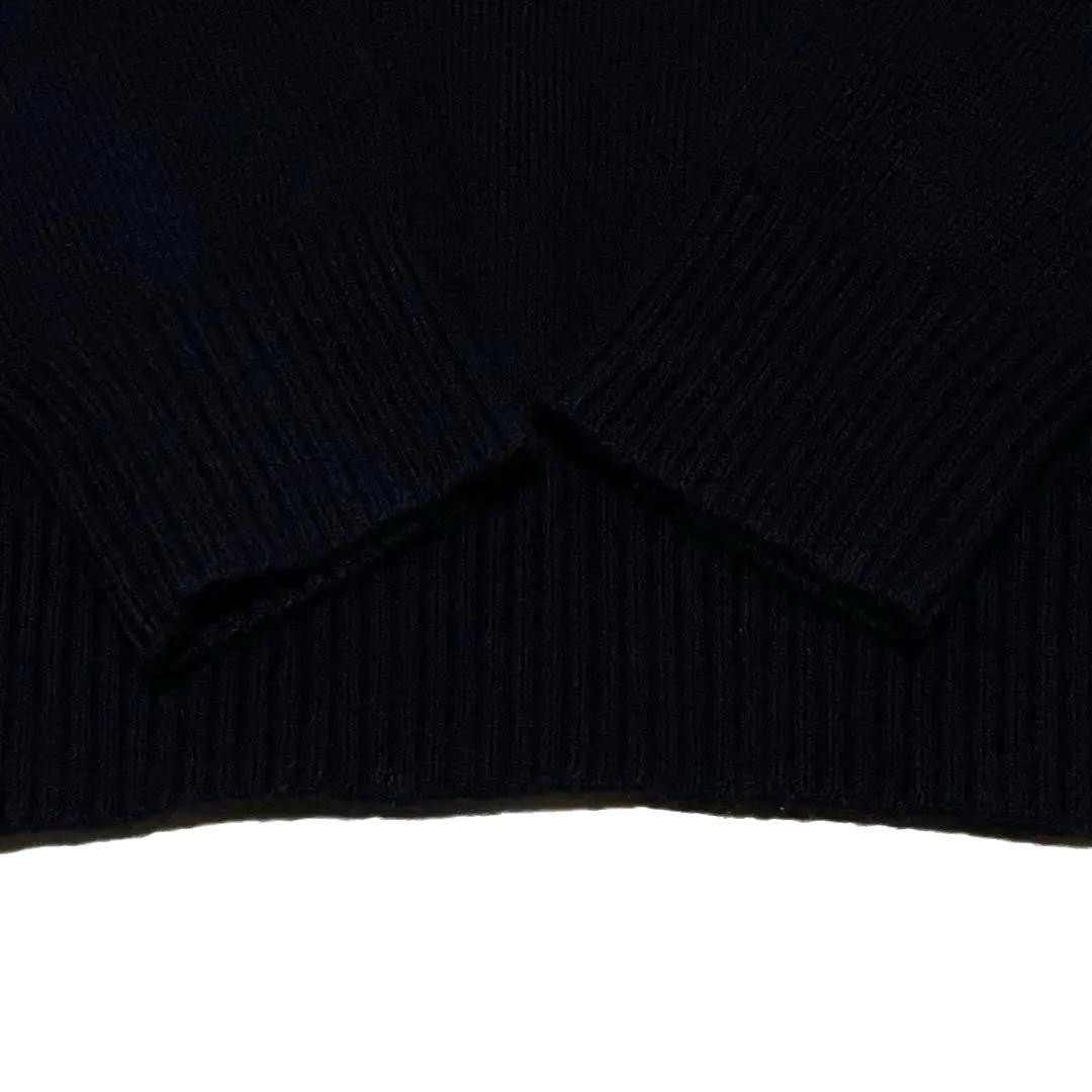 L.L.BEAN ニット ブラック ラムウール 無地